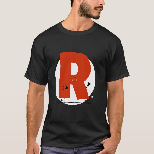 Camiseta Alfabeto - Buena letra R. (Anverso)
