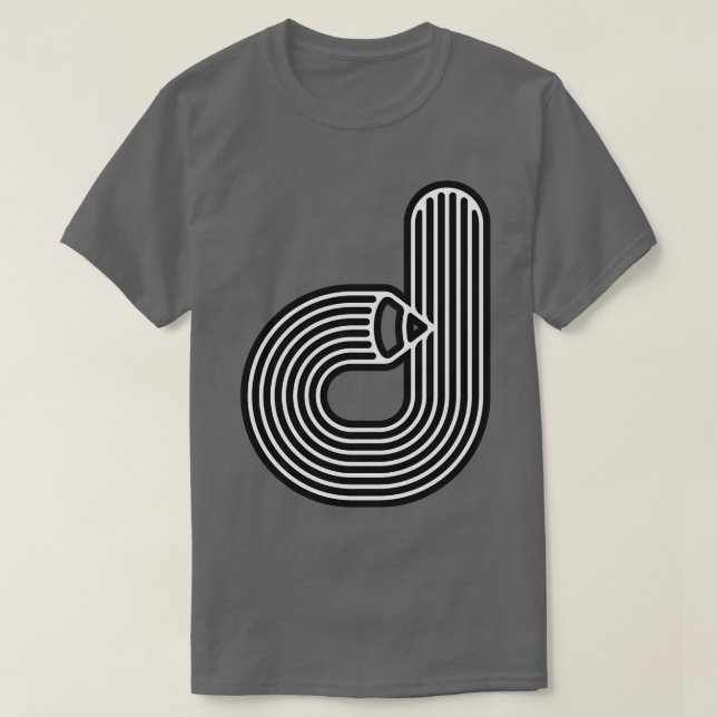 Camiseta Alfabeto d 2 (Diseño del anverso)