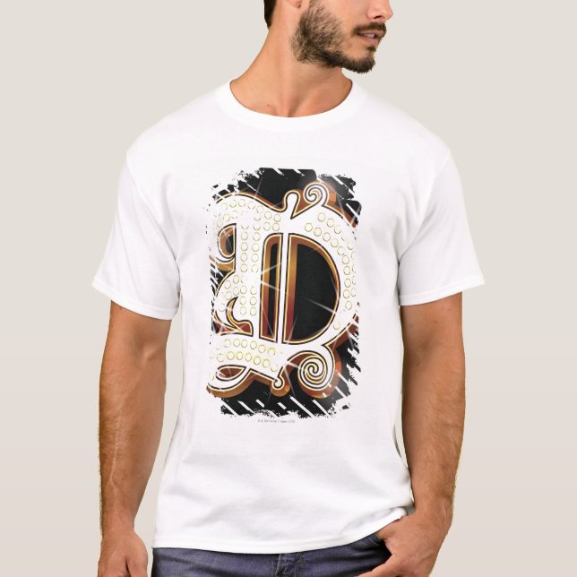 Camiseta Alfabeto D de Bling (Anverso)