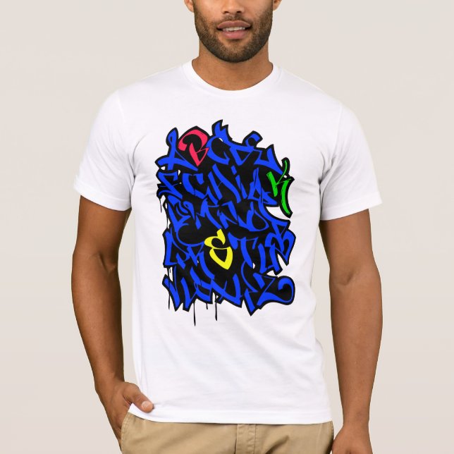 Camiseta Alfabeto de la pintada (Anverso)