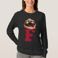 Alfabeto de pug cutáneo, letra f, alfabeto de perr