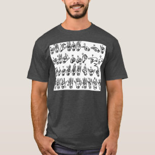 Camiseta Alfabeto del idioma Rótulo americano