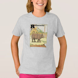 Camiseta Alfabeto del libro de historias de rinocerontes