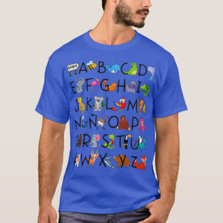 CAMISETA ALFABETO ESPAÑOL PARA MAESTRA DE IDIOMAS Y