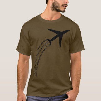 Camiseta Alfabeto fonético completoLetras de avión cutas Te