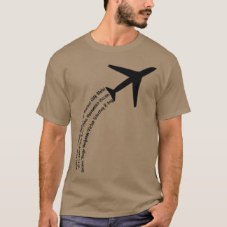 Camiseta Alfabeto fonético completoLetras de avión cutas Te