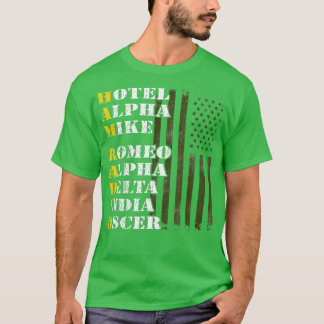 Camiseta Alfabeto fonético del operador de radio aficionado