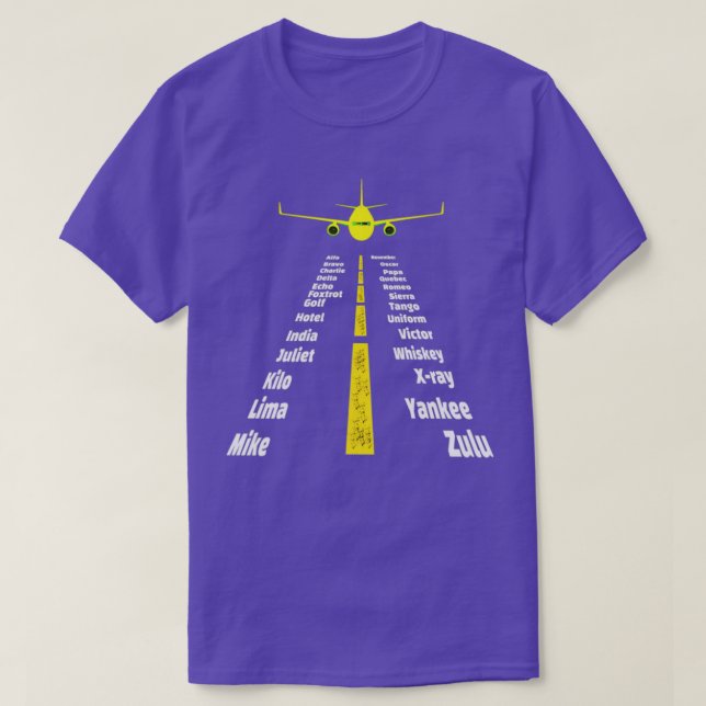 Camiseta Alfabeto fonético graciosoTShirt 1 (Diseño del anverso)