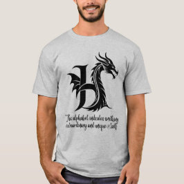 Camiseta Alfabeto H para vibraciones felices, cumpleaños pe