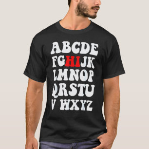 Camiseta Alfabeto Hola De Vuelta A La Escuela Pre K Jardín