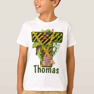 Camiseta Alfabeto Jurásico | Letra inicial nombre personali