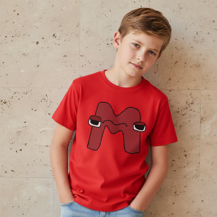 Camiseta alfabeto letra M