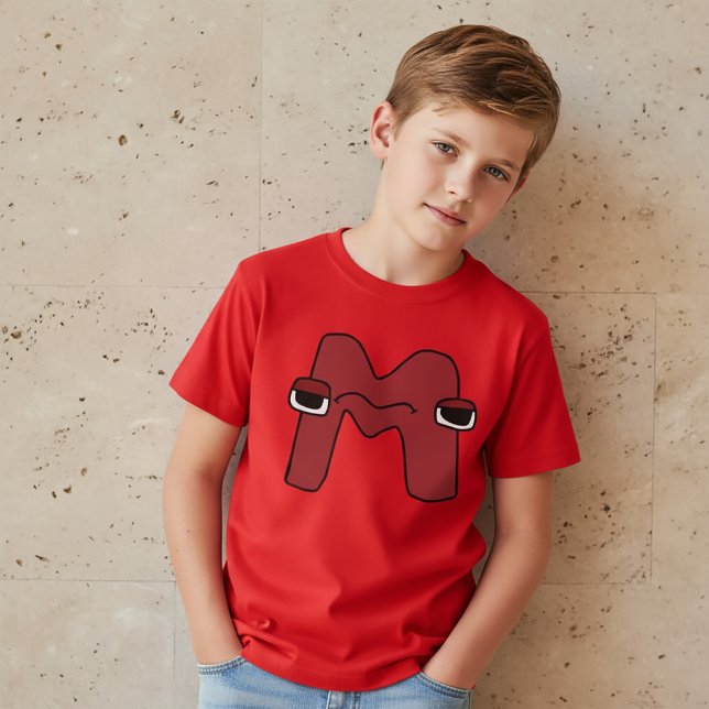 Camiseta alfabeto letra M (Subido por el creador)