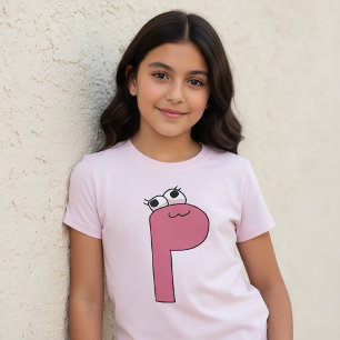Camiseta alfabeto letra P