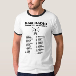 Camiseta Alfabeto minimalista de la Radio Ham de la OTAN