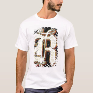 Camiseta Alfabeto R de Bling