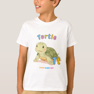 Camiseta alfabeto “T es de Tortuga” – Crece cada d