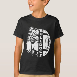 Camiseta Alfombra Divertida Cara de Bulldog Mitad Balón de