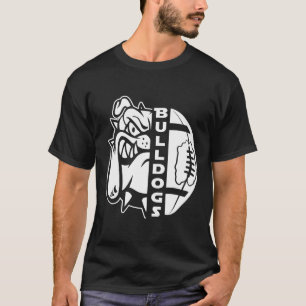 Camiseta Alfombra Divertida Cara de Bulldog Mitad Balón de