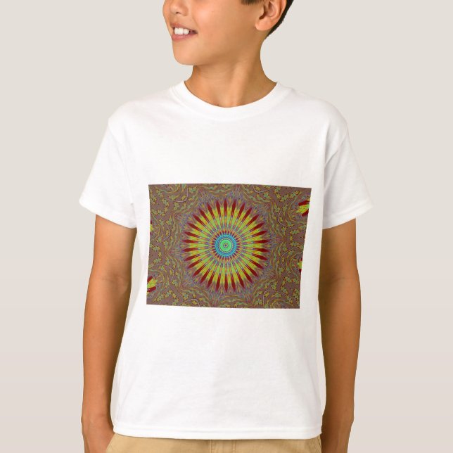 Camiseta Alfombra iraní de origen étnico africano, patrón t (Anverso)