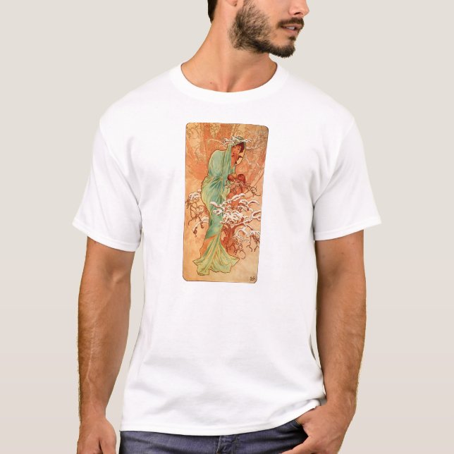Camiseta Alfons_Mucha_-_1896_-_冬ー01 (Anverso)