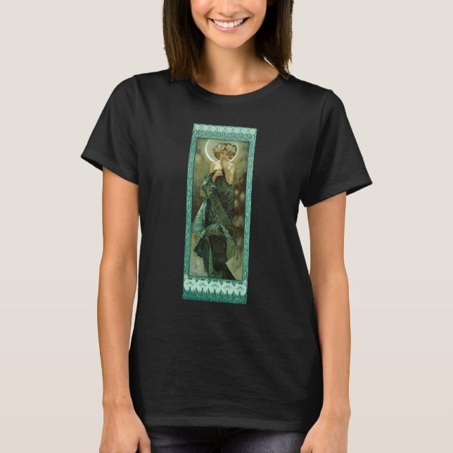 Camiseta Alfonso Mucha Clair De Lune T-shirt (Anverso)