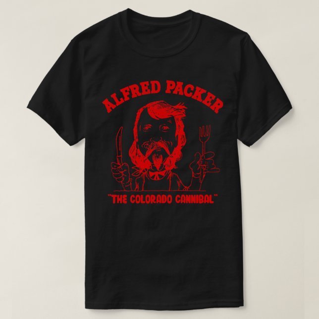Camiseta Alfred Packer The Colorado Cannibal (Diseño del anverso)