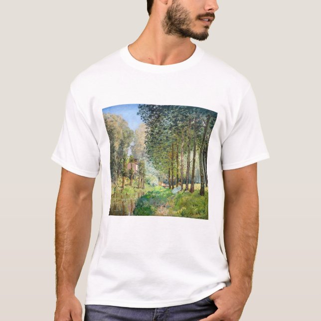 Camiseta Alfred Sisley - Descansa a lo largo del Stream (Anverso)