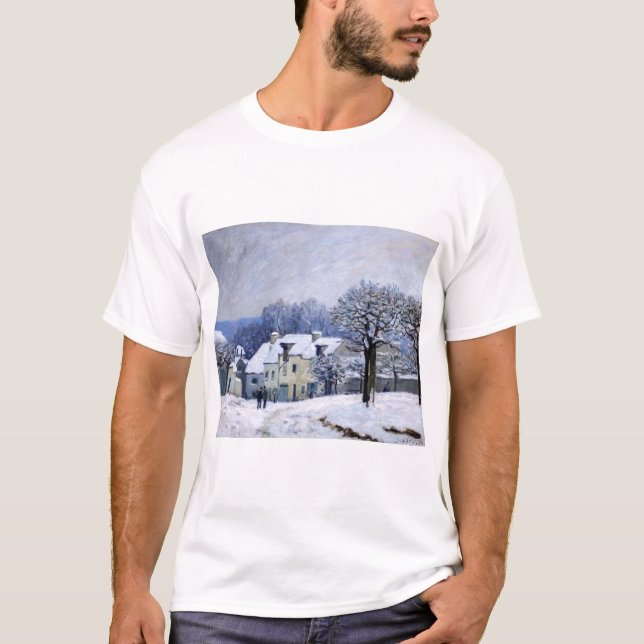 Camiseta Alfred Sisley - Place Chenil en Marly, efecto de n (Anverso)