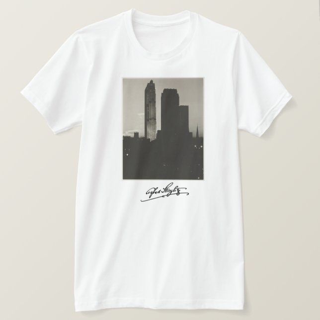 Camiseta Alfred Stieglitz: Nueva York desde el Shelton (Anverso del diseño)