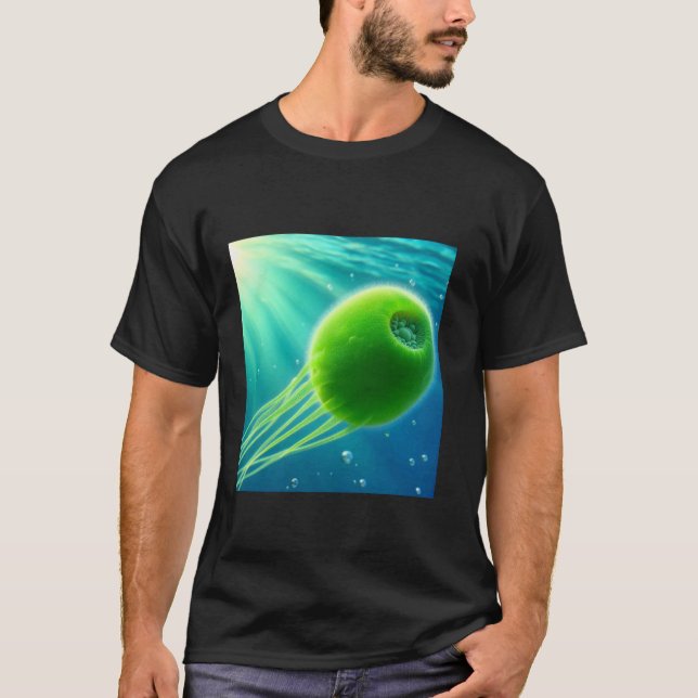 Camiseta Algas verdes Chlamydomonas (Anverso)