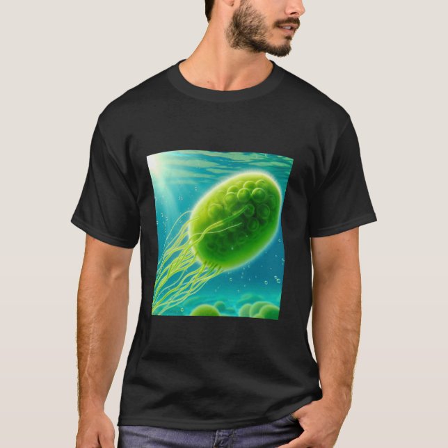 Camiseta Algas verdes Chlamydomonas  1 (Anverso)