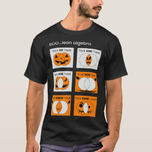 Camiseta Álgebra booleana, Calabaza Trick O Trempkin Venn D