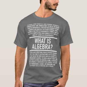 Camiseta Algebra definida