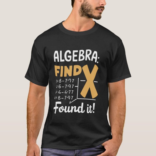 Camiseta Álgebra Encuentra X divertidas Mamáes de profesore (Anverso)
