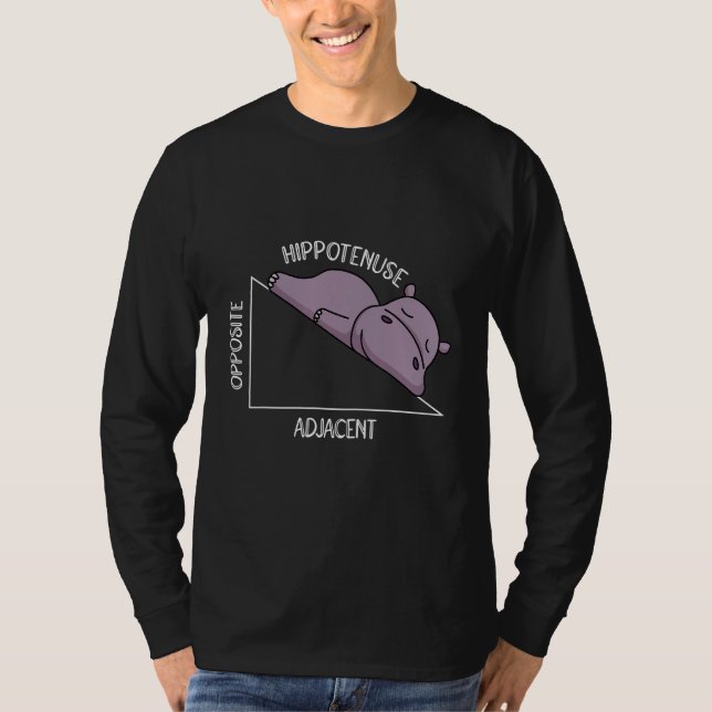 Camiseta algebra math student math teacher hippotenuse (Anverso)