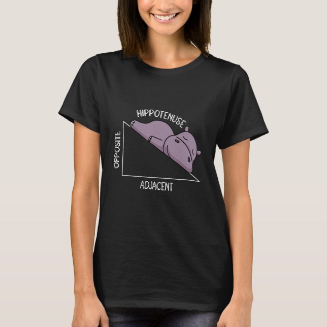 Camiseta algebra math student math teacher hippotenuse (Anverso)