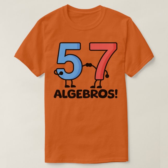 Camiseta Algebros Funny Math Puns (Diseño del anverso)