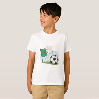 Camiseta Algeria flag and crayon-style soccer ball