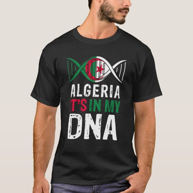 Camiseta Algeria It s In My DNA Proud Algerian Algeria Flag (Anverso)