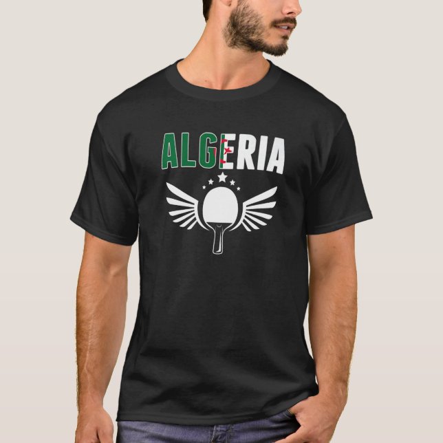 Camiseta Algeria Ping Pong   Algerian Table Tennis Supporte (Anverso)