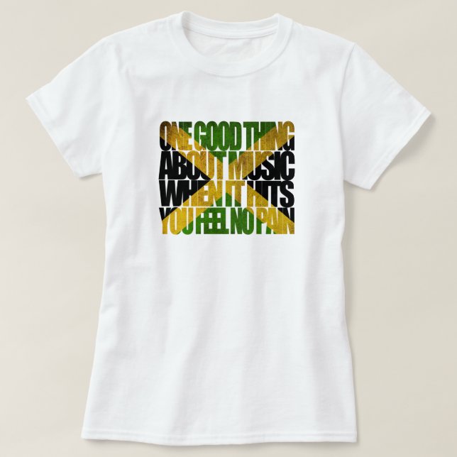 Camiseta Algo bueno sobre Music Trenchtown Rock Jamaica (Diseño del anverso)