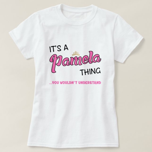 Camiseta Algo de Pamela que no entenderías (Diseño del anverso)