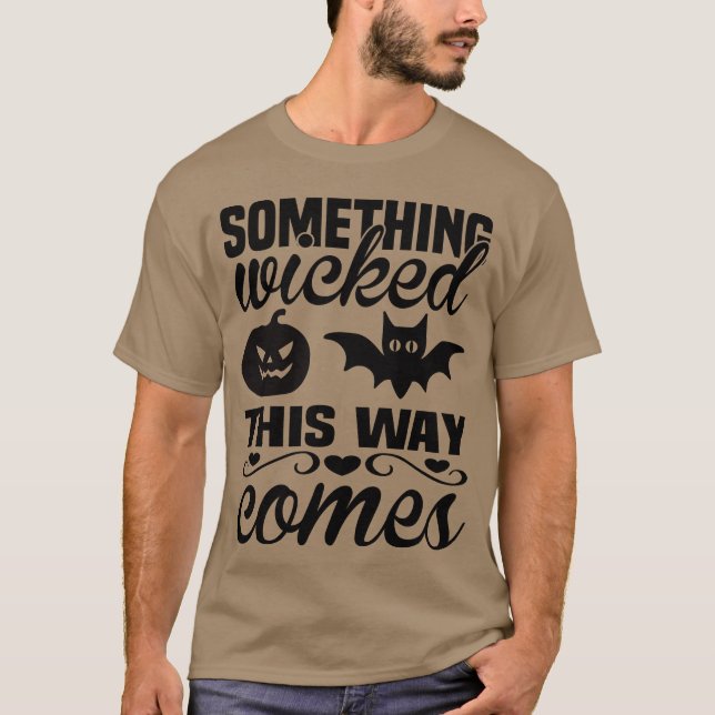 Camiseta Algo divertido de Wickedhis Halloween (Anverso)