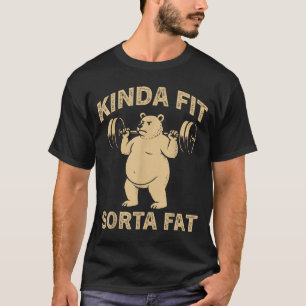 Camiseta Algo En Forma Algo Gordo Perro De Gimnasio Diverti