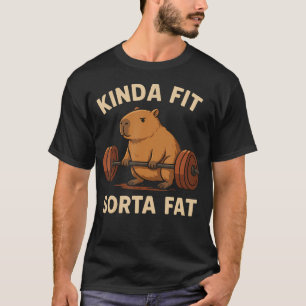 Camiseta Algo En Forma Más o Menos Gordo Divertido Gimnasio