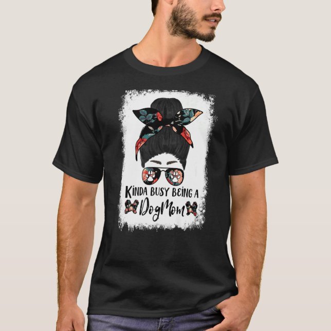 Camiseta Algo Ocupado Siendo Una Madre Perra Pekingese Dive (Anverso)