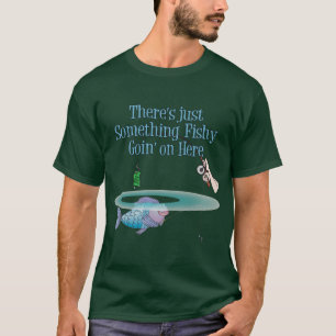 Camiseta Algo Pescador En El Gracioso Engranaje De Pesca
