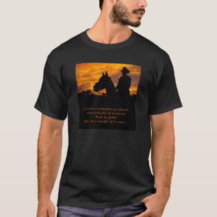 Camiseta Algo sobre el exterior de un caballo