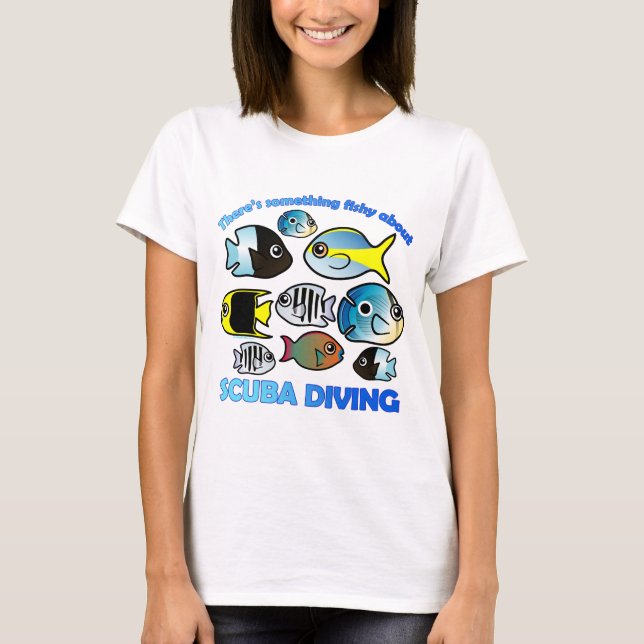 Camiseta Algo sospechoso sobre Scuba (Anverso)